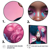 Hip Hop Girl With Pink And Blue Hair III