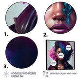 Fashion Hip Hop Girl In Pink And Blue I