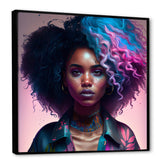 Fashion Hip Hop Girl In Pink And Blue III