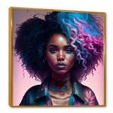 Fashion Hip Hop Girl In Pink And Blue III