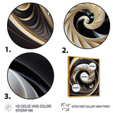 Gold Black And White Stained Glass V