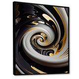 Gold And Black Stained Glass Spiral III