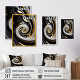 Gold And Black Stained Glass Spiral III