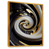 Gold And Black Stained Glass Spiral III