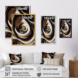 Gold And Black Stained Glass Spiral IV
