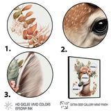 Cute Baby Flamingo With Floral Crown