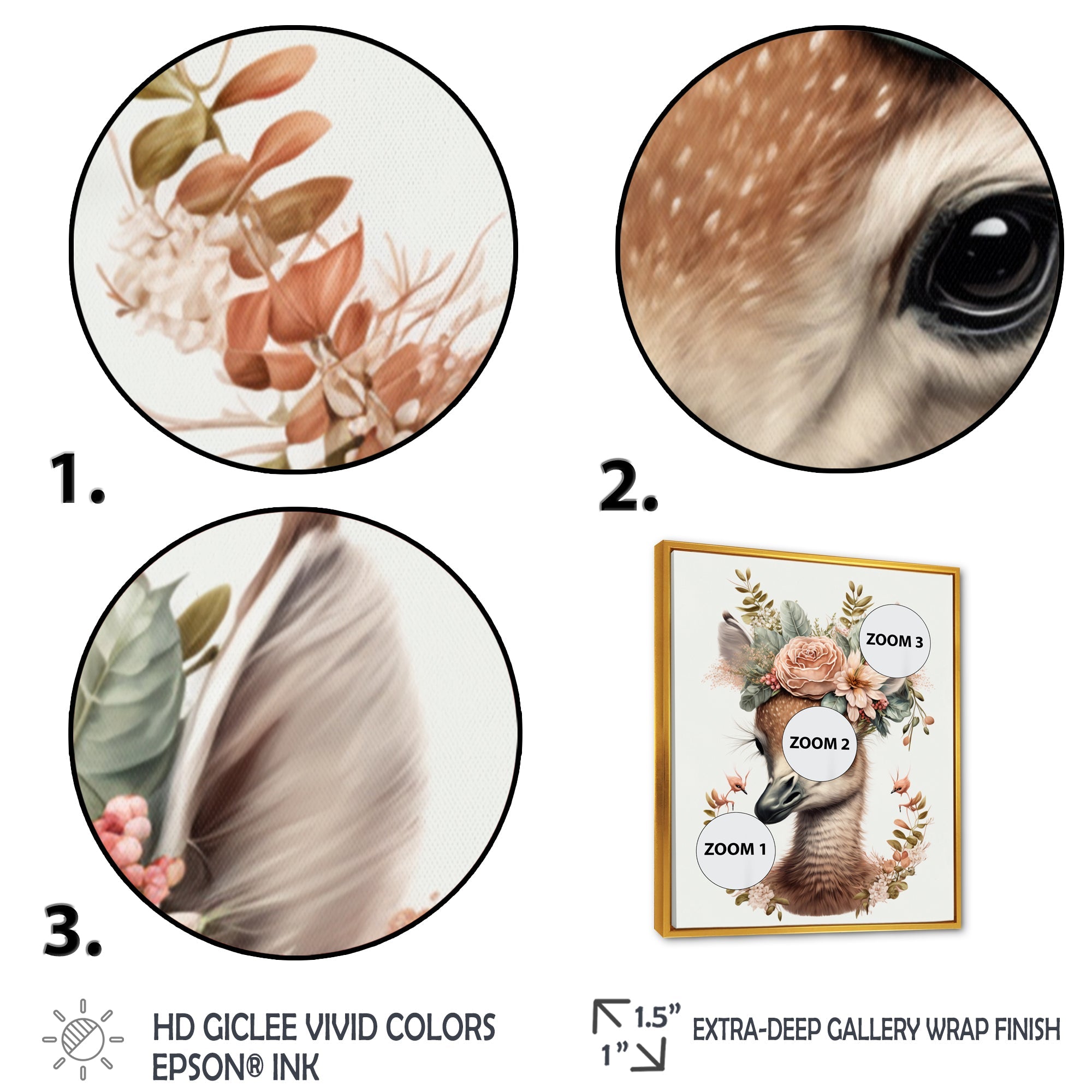 Cute Baby Flamingo With Floral Crown