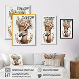 Cute Baby Flamingo With Floral Crown