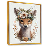 Cute Baby Fox With Floral Crown II