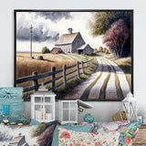 Calm Red Barn In Spring VII