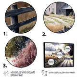 Calm Red Barn In Spring VII