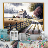 Calm Red Barn In Spring VII