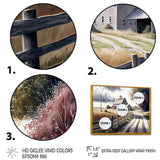 Calm Red Barn In Spring VII