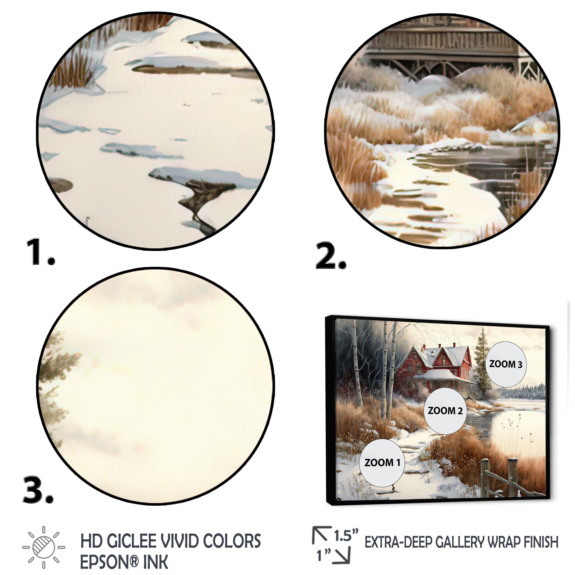 Calm Red Barn In Winter II