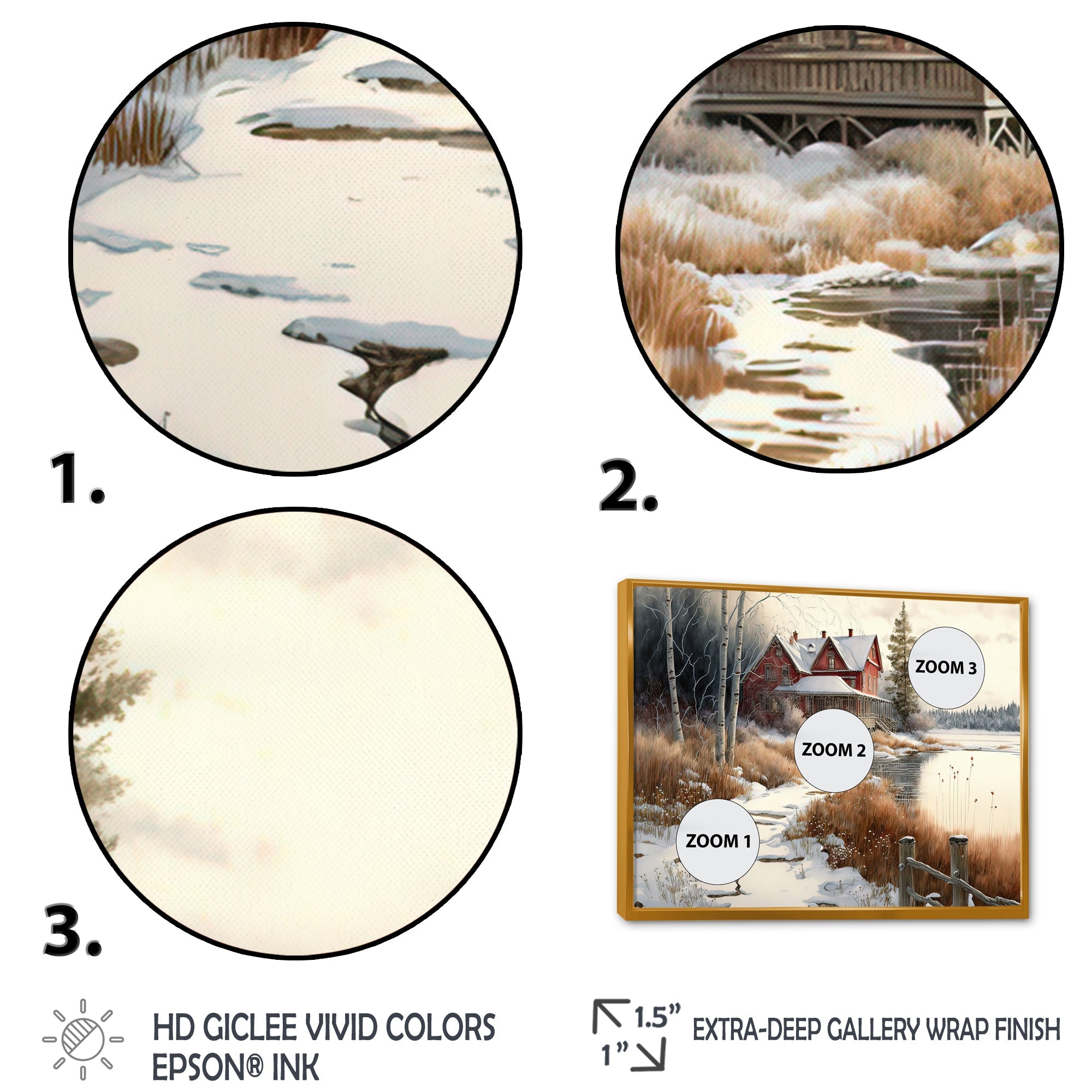 Calm Red Barn In Winter II