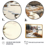 Calm Red Barn In Winter II