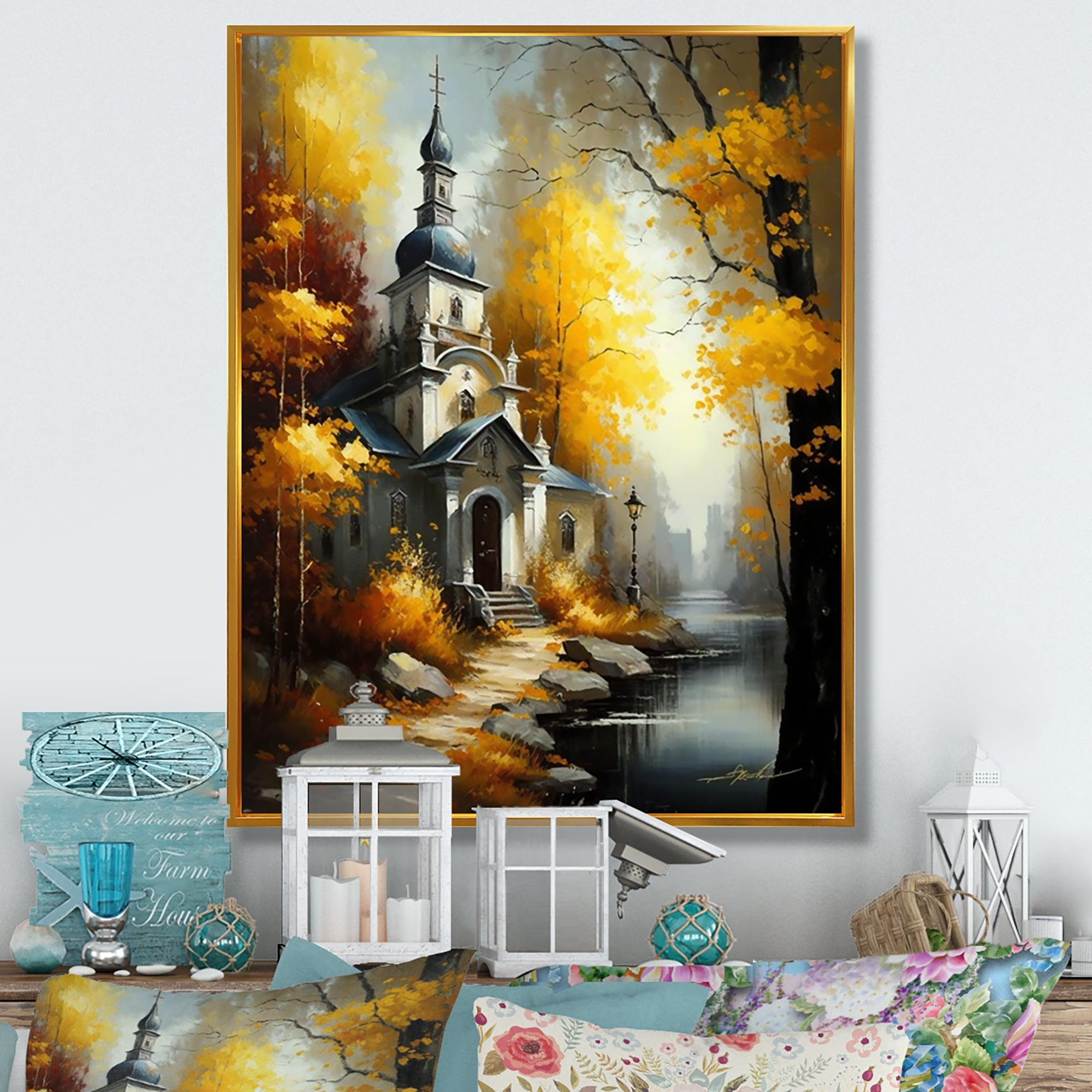 Church In Forest In Autumn IV