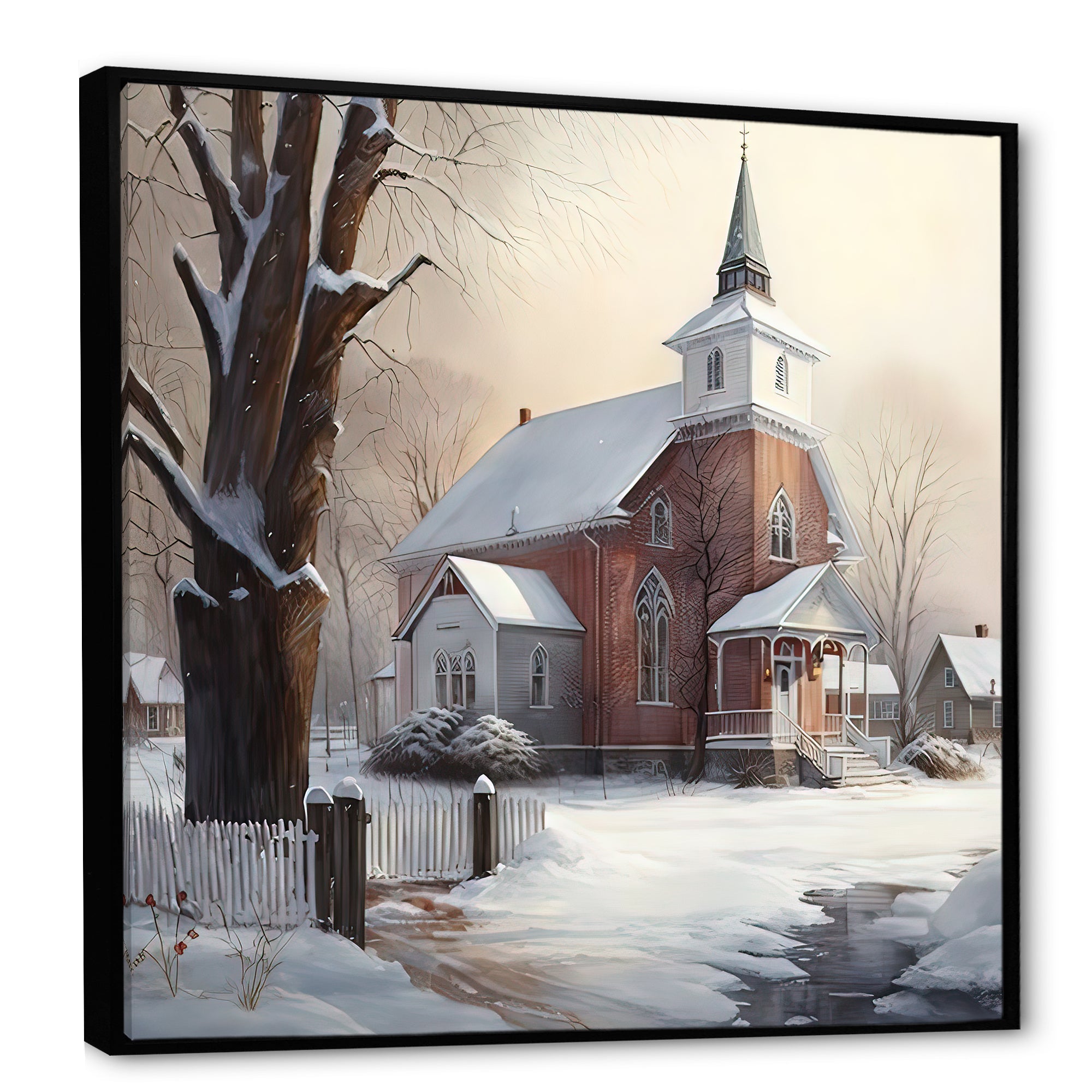 Church In Country During Winter II