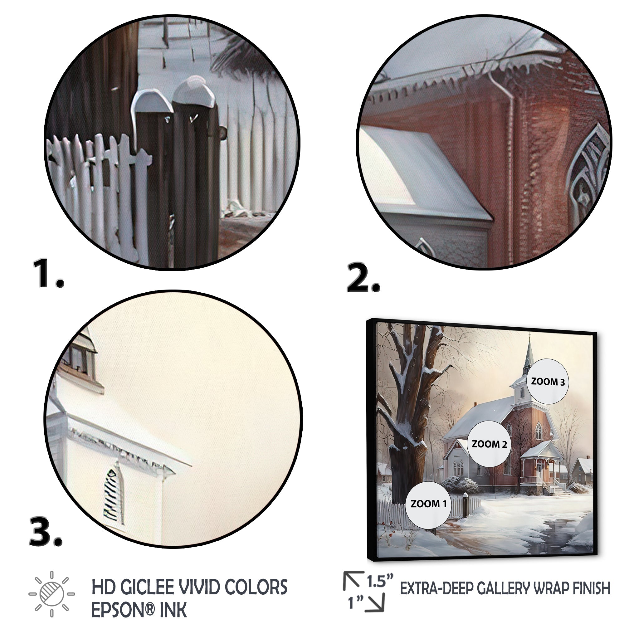 Church In Country During Winter II