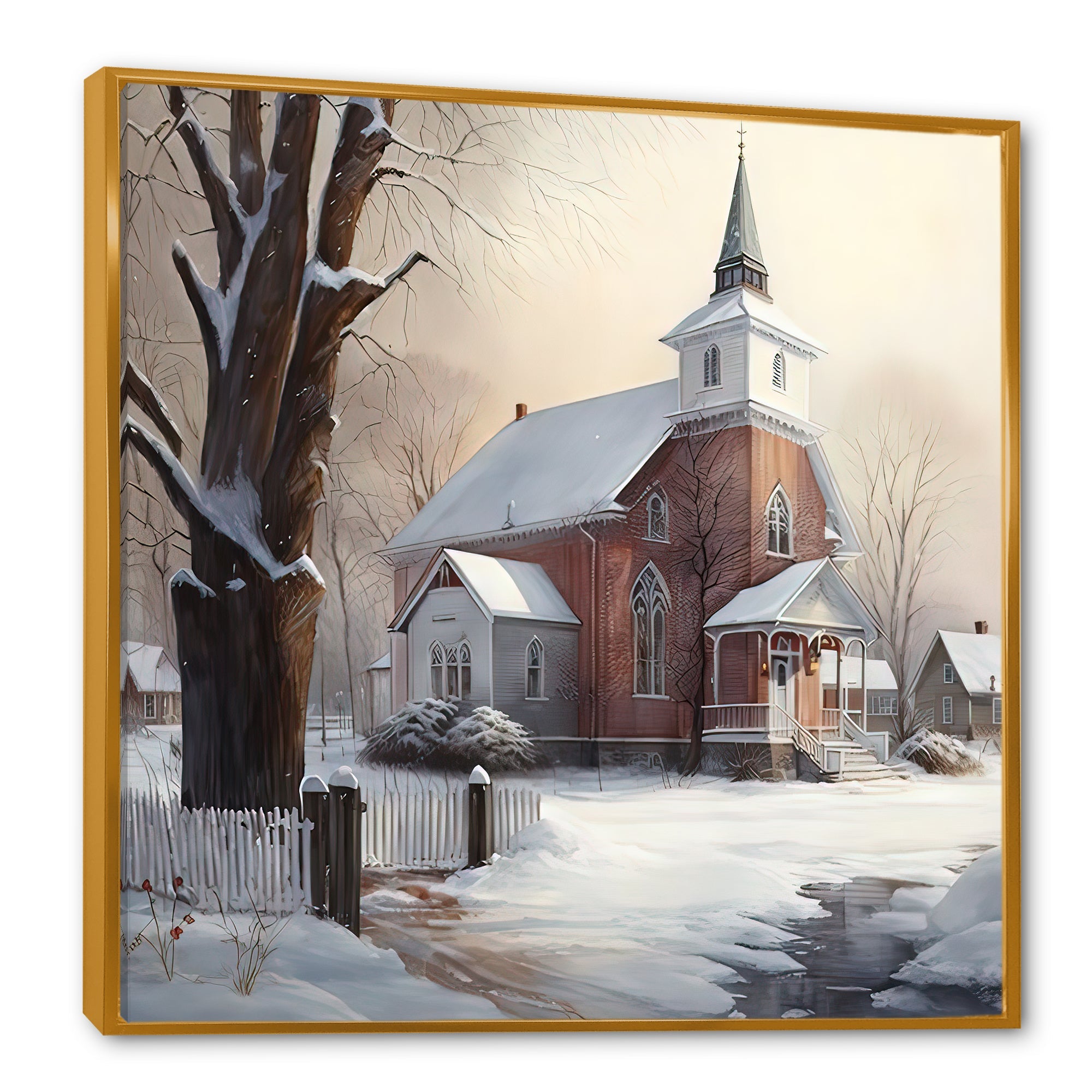 Church In Country During Winter II