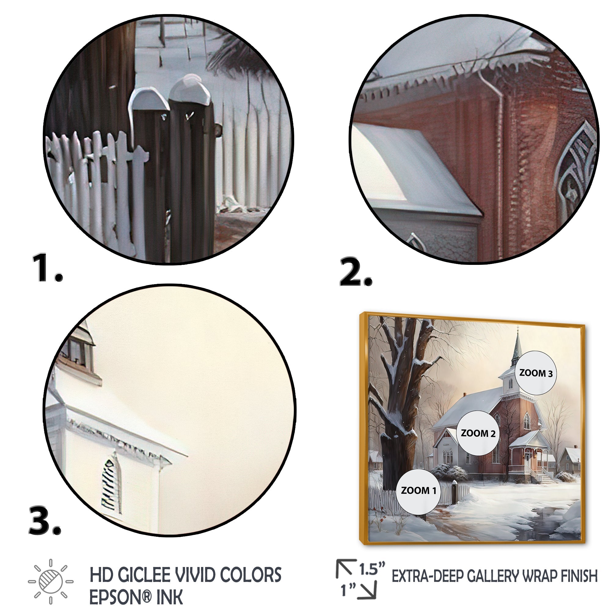 Church In Country During Winter II