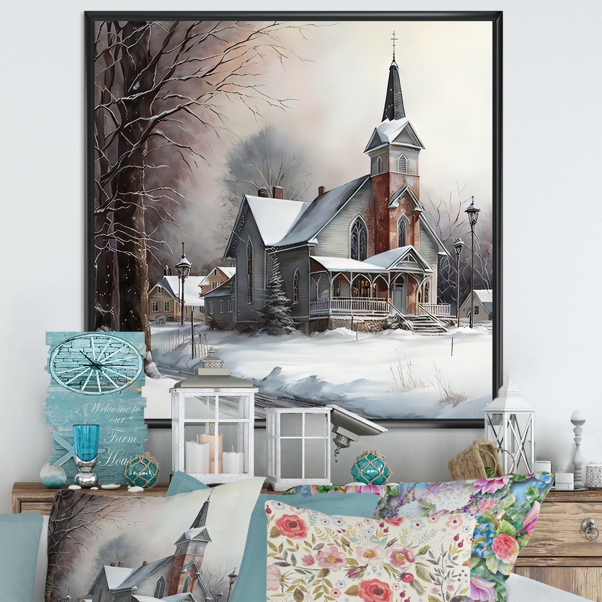 Church In Country During Winter V