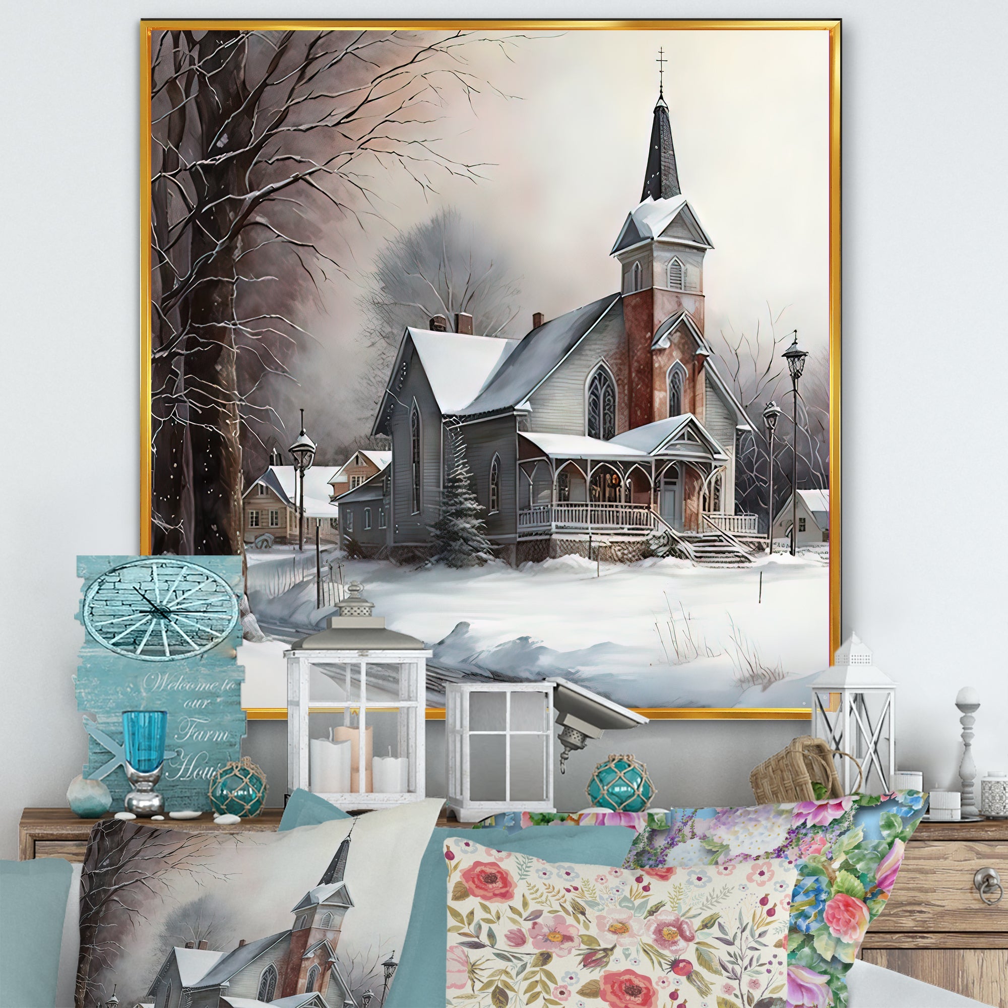 Church In Country During Winter V