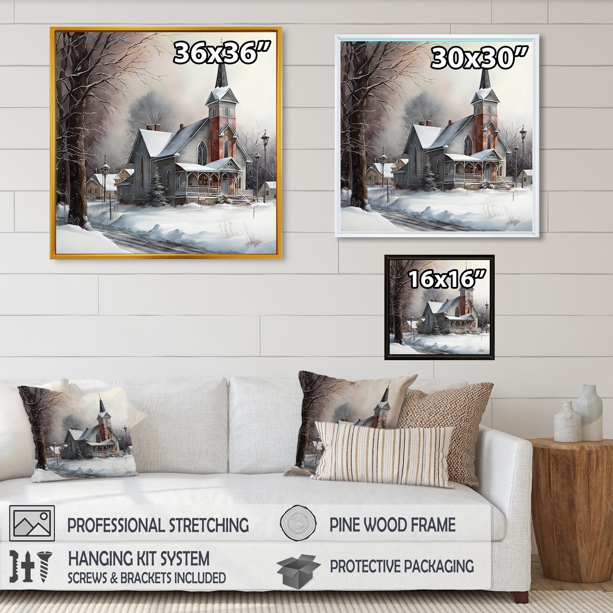 Church In Country During Winter V