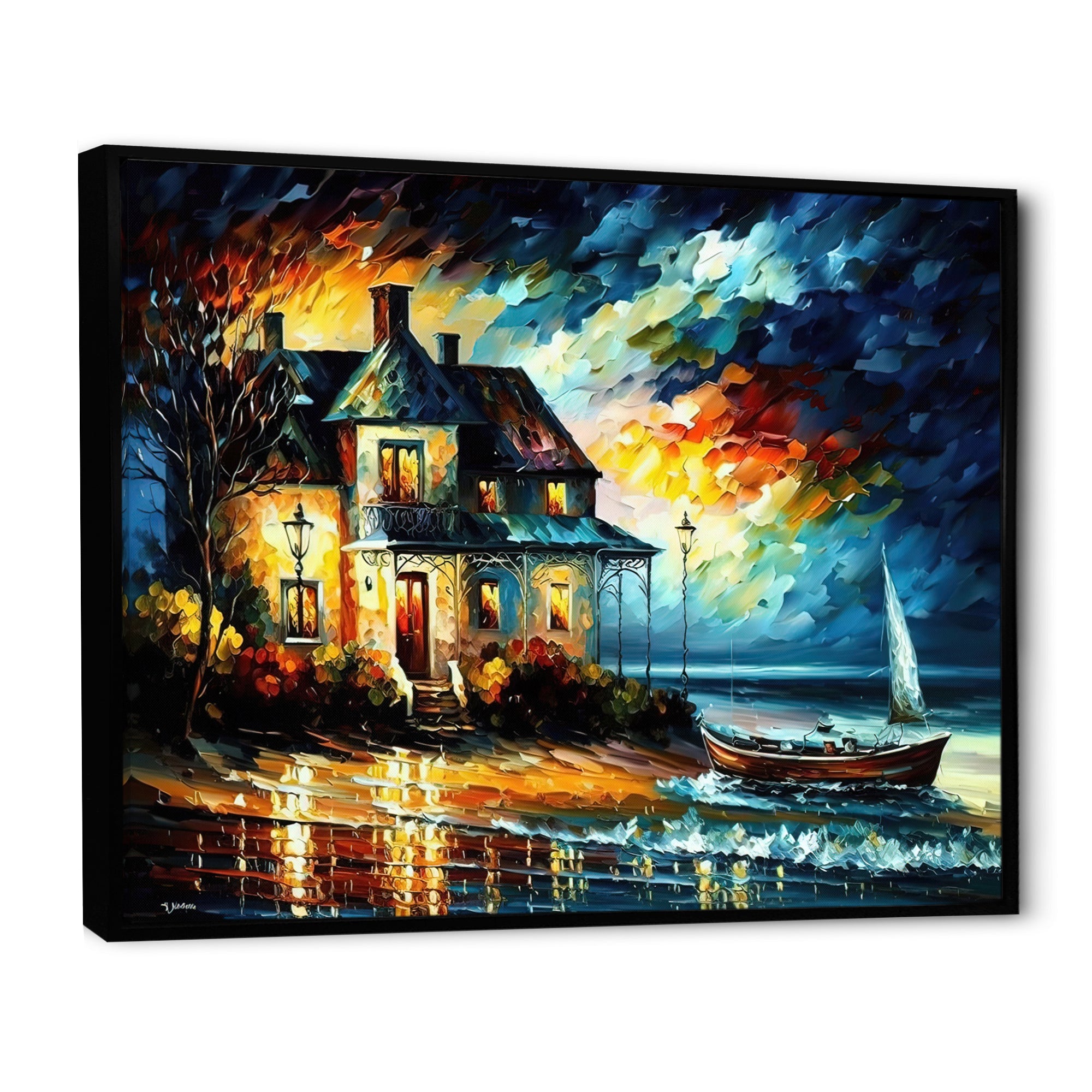 Monochome Yellow And Grey Farm I