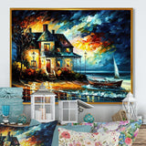 Monochome Yellow And Grey Farm I