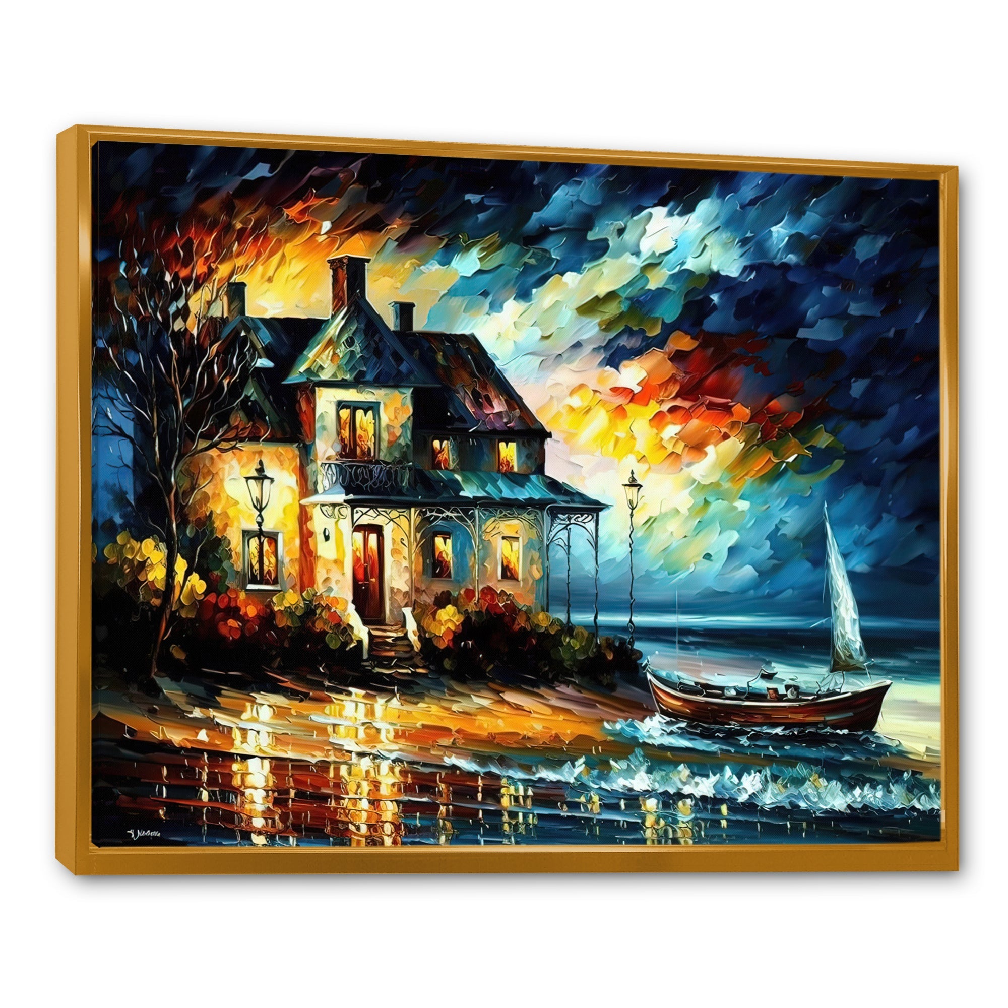 Monochome Yellow And Grey Farm I