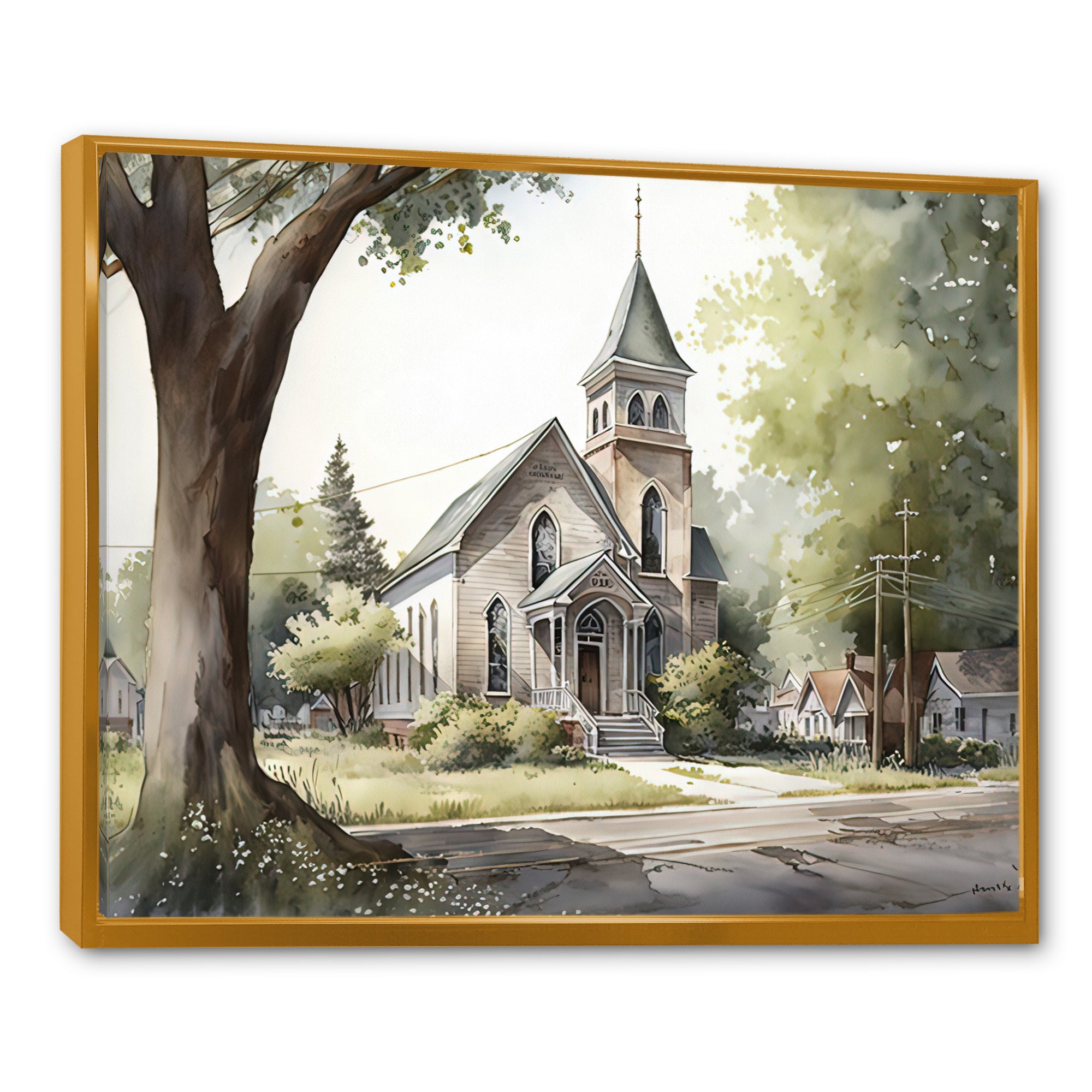 Monochome Yellow And Grey Farm III