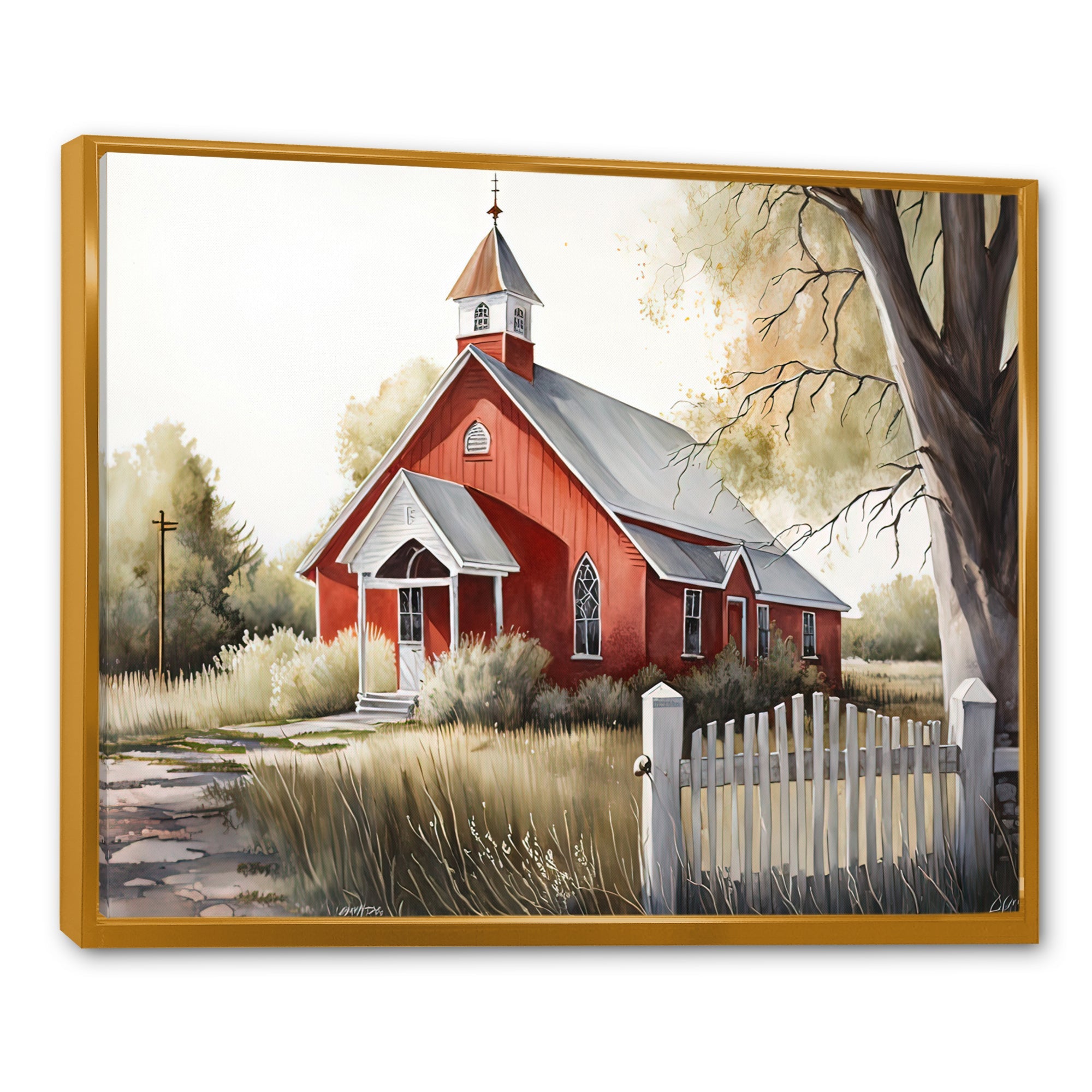 Monochome Yellow And Grey Farm V