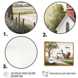 Monochome Yellow And Grey Farm VI