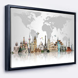 Famous Monuments Across World Wall Art