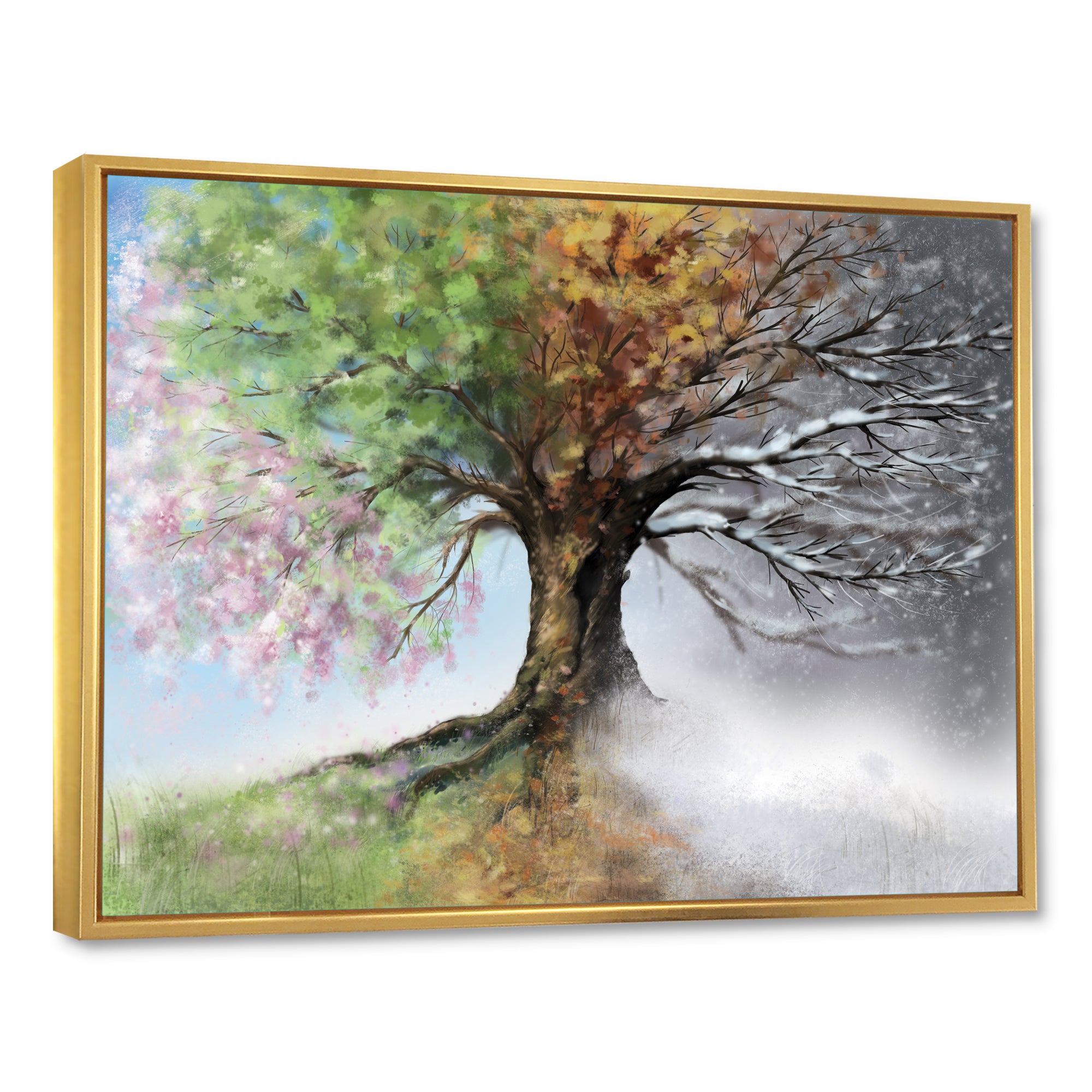 Tree with Four Seasons Wall Art