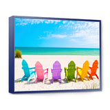 Adirondack Beach Chairs Wall Art