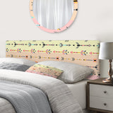 Tribal Arrows Boho Pattern upholstered headboard