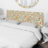 Paisley Pattern upholstered headboard