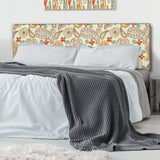 Paisley Pattern upholstered headboard