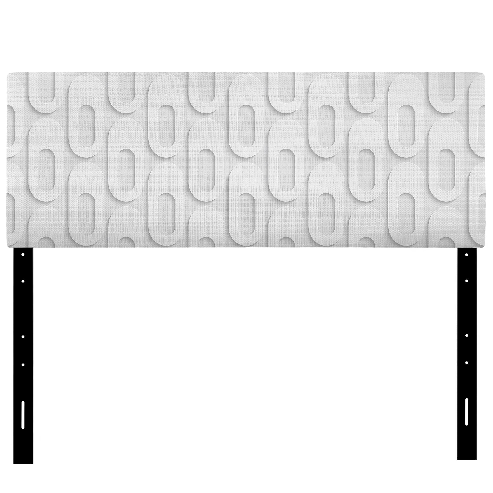 Curved Shape Pattern upholstered headboard