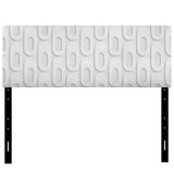 Curved Shape Pattern upholstered headboard