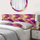 Feathers Boho Pattern upholstered headboard