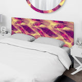 Feathers Boho Pattern upholstered headboard