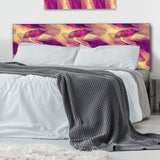 Feathers Boho Pattern upholstered headboard