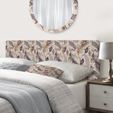 Various Feather Pattern upholstered headboard