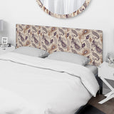 Various Feather Pattern upholstered headboard