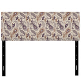 Various Feather Pattern upholstered headboard