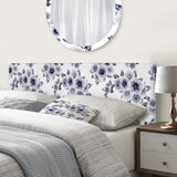 Vintage Style Flower Pattern upholstered headboard