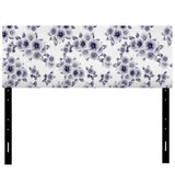 Vintage Style Flower Pattern upholstered headboard
